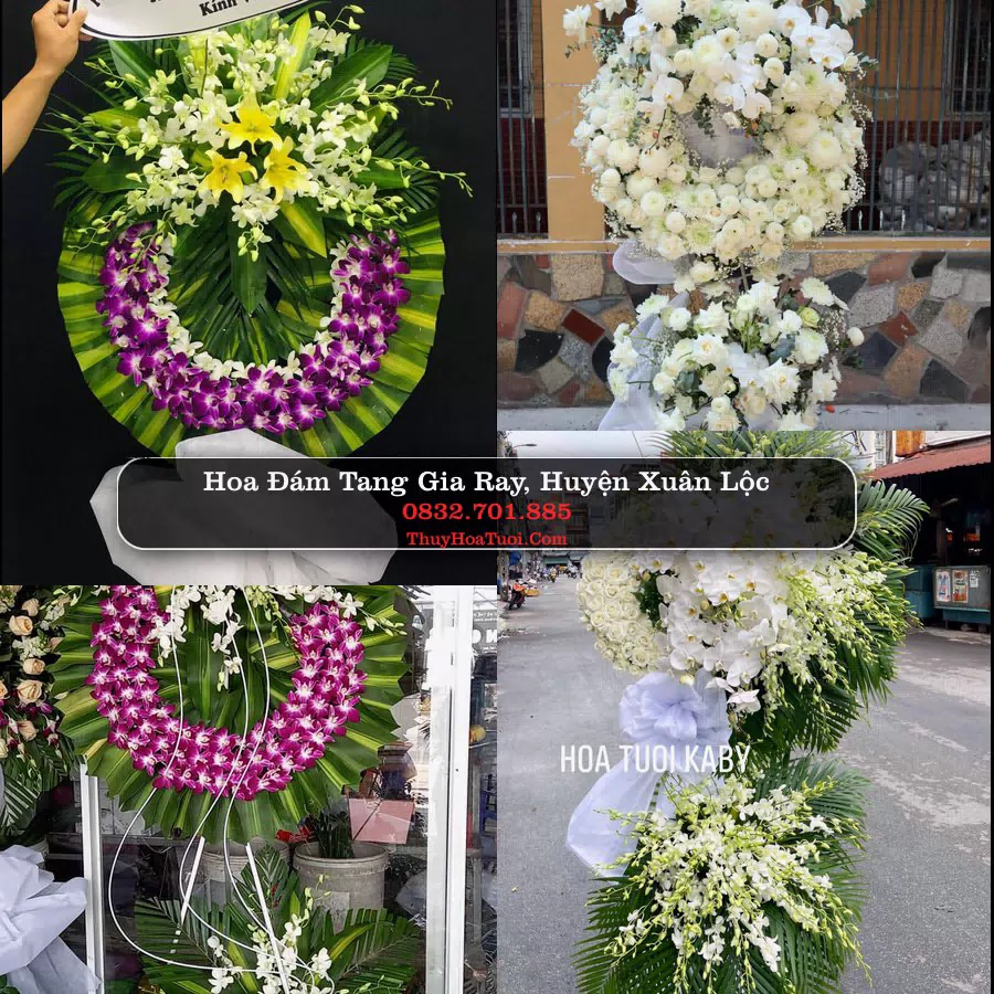 Kệ hoa tang lễ giao tại Gia Ray, Xuân Lộc, Đồng Nai