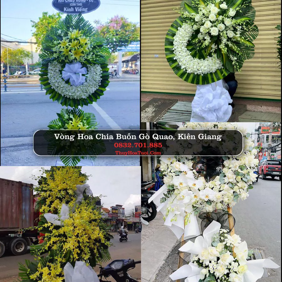 Vòng hoa chia buồn Gò Quao - ThuyHoaTuoi.Com