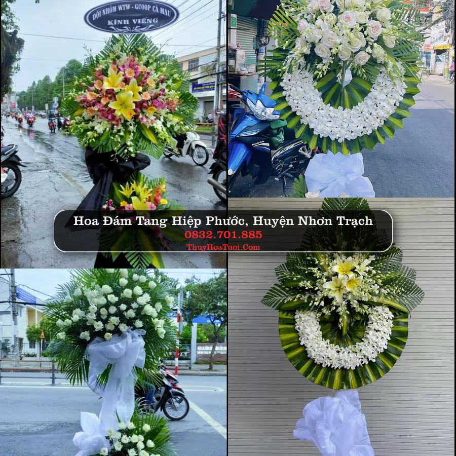 Vòng hoa chia buồn Hiệp Phước - ThuyHoaTuoi.Com