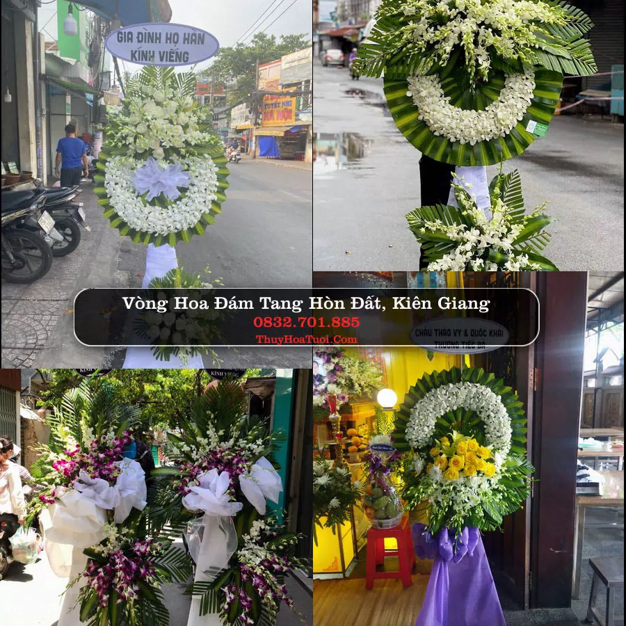 Vòng hoa chia buồn Hòn Đất, Kiên Giang - ThuyHoaTuoi.Com