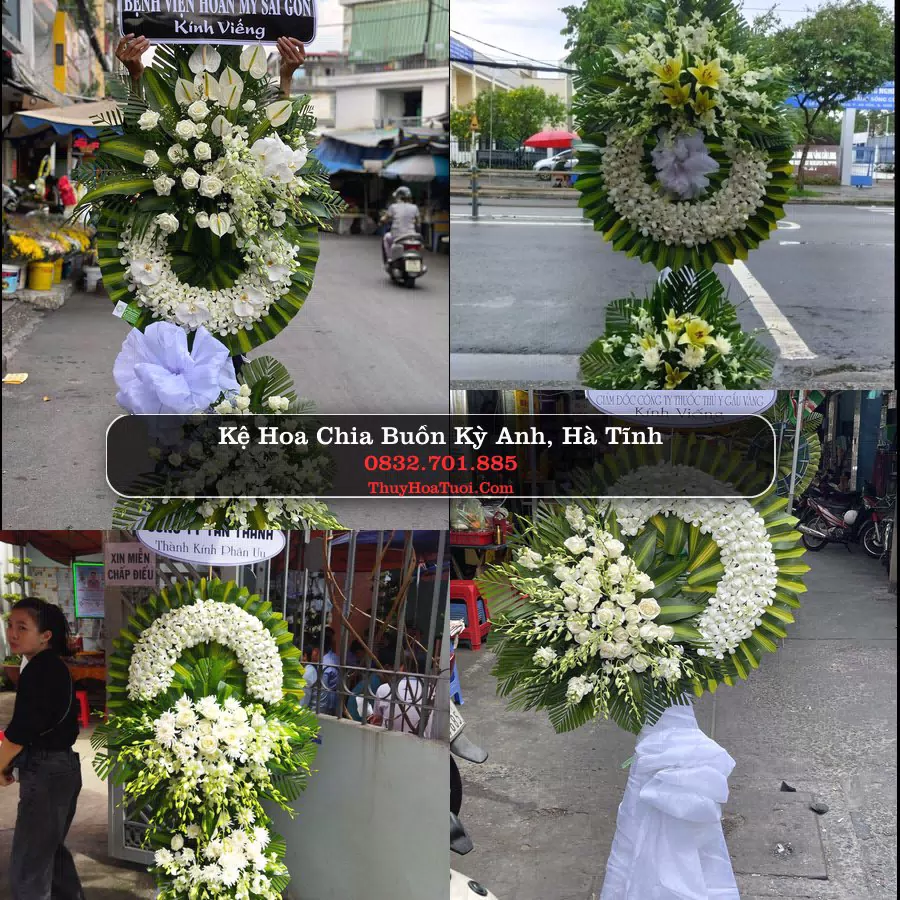 Kệ hoa tang lễ giao tại Kỳ Anh, Hà Tĩnh