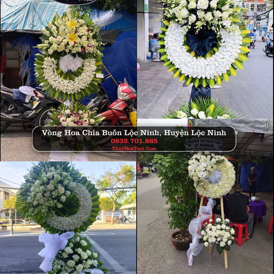 Kệ hoa tang lễ giao tại Lộc Ninh, Bình Phước