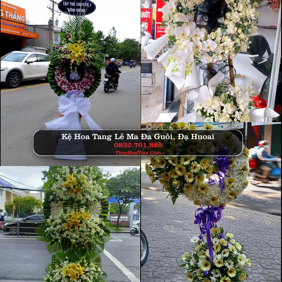 Vòng hoa chia buồn Ma Đa Guôi - ThuyHoaTuoi.Com