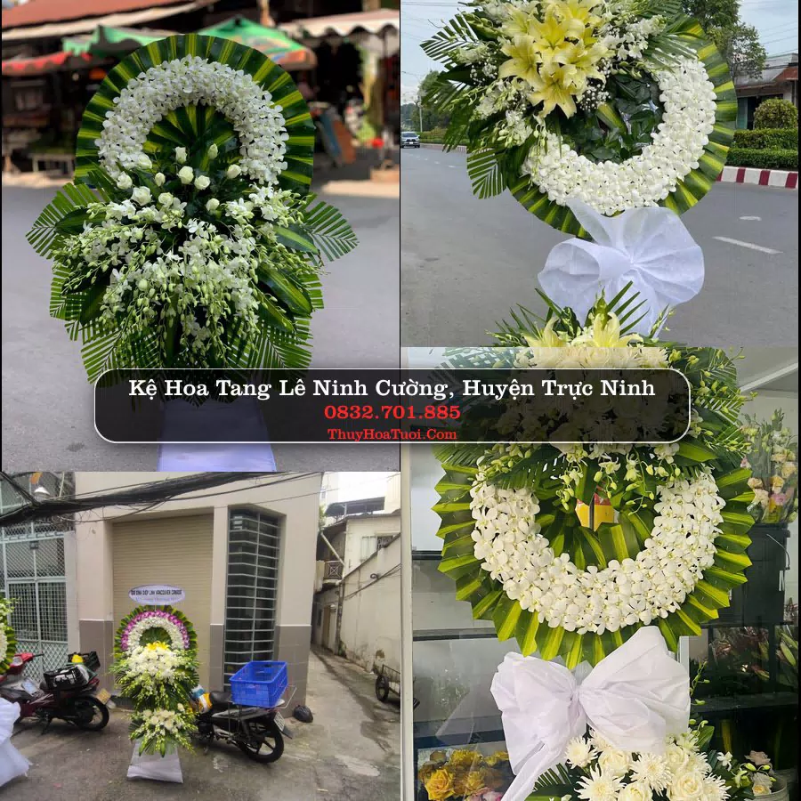 Kệ hoa tang lễ giao tại Ninh Cường, Nam Định