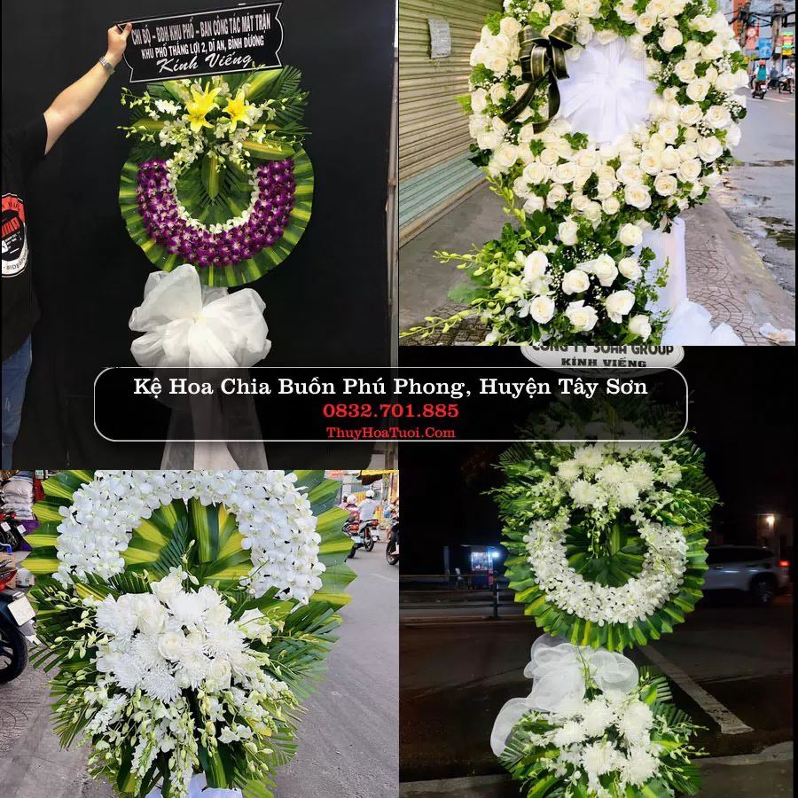Vòng hoa chia buồn Phú Phong - ThuyHoaTuoi.Com