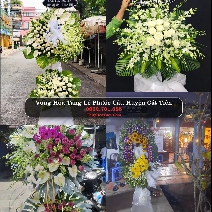 Kệ hoa tang lễ giao tại Phước Cát, Lâm Đồng