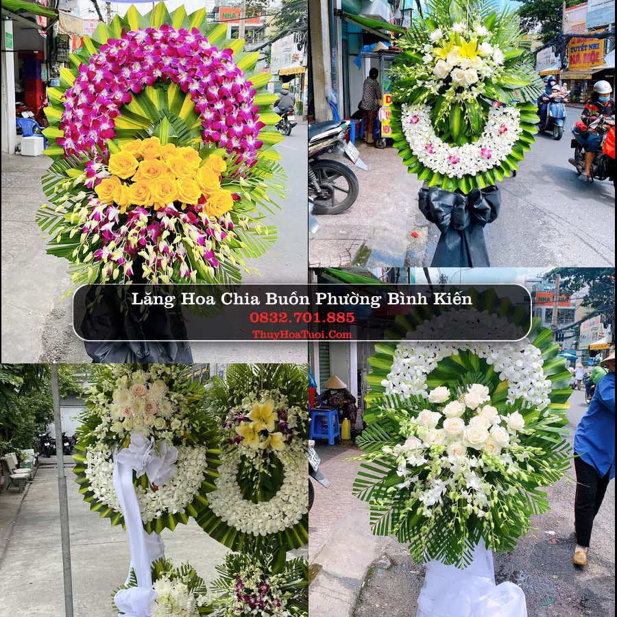 Vòng hoa chia buồn Phường Bình Kiến - ThuyHoaTuoi.Com