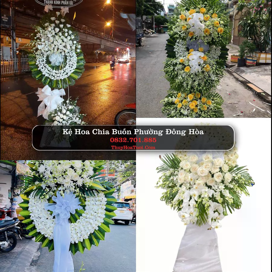 Kệ hoa tang lễ giao tại Phường Đông Hòa, Đắk Lắk