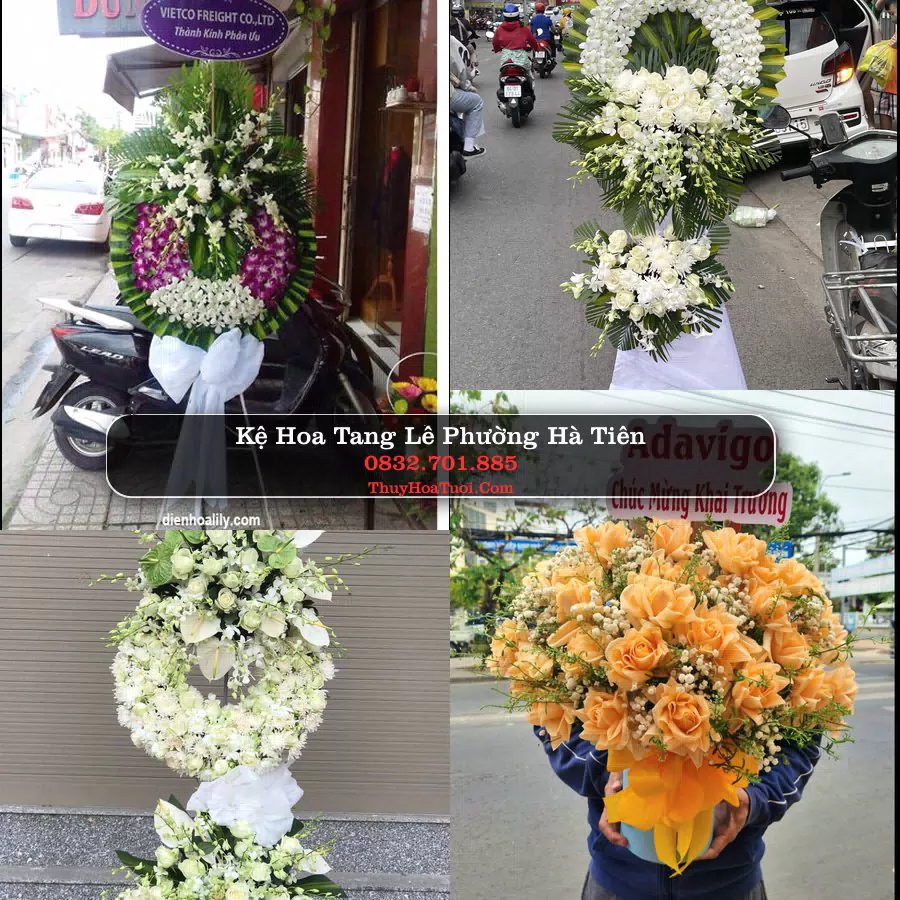 Kệ hoa tang lễ giao tại Phường Hà Tiên, An Giang