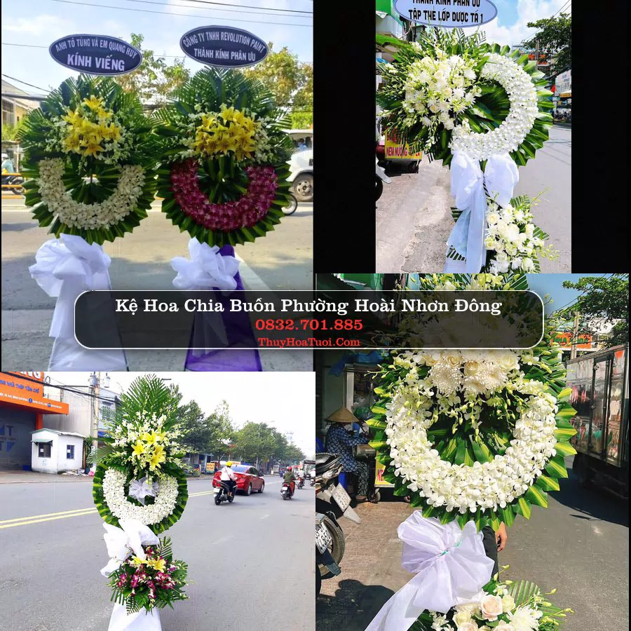 Vòng hoa chia buồn Phường Hoài Nhơn Đông - ThuyHoaTuoi.Com