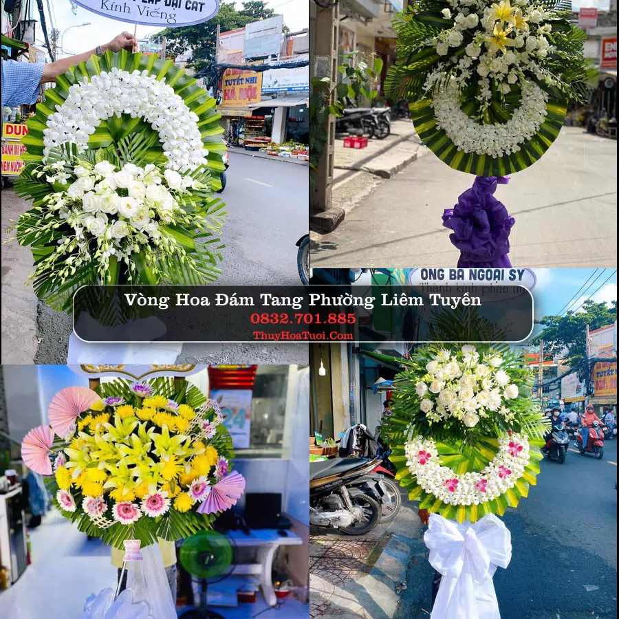 Vòng hoa chia buồn Phường Liêm Tuyền - ThuyHoaTuoi.Com