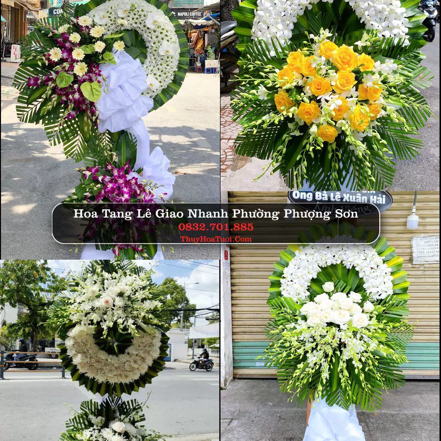 Vòng hoa chia buồn Phường Phượng Sơn - ThuyHoaTuoi.Com