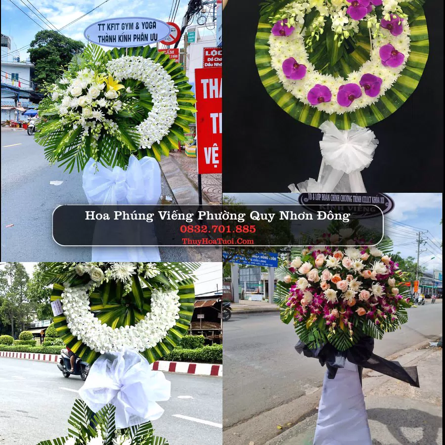 Vòng hoa chia buồn Phường Quy Nhơn Đông - ThuyHoaTuoi.Com