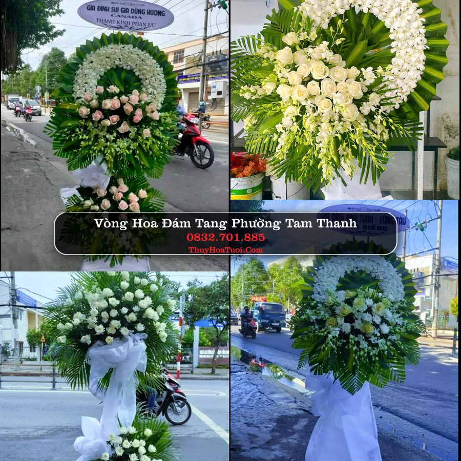 Vòng hoa chia buồn Phường Tam Thanh - ThuyHoaTuoi.Com