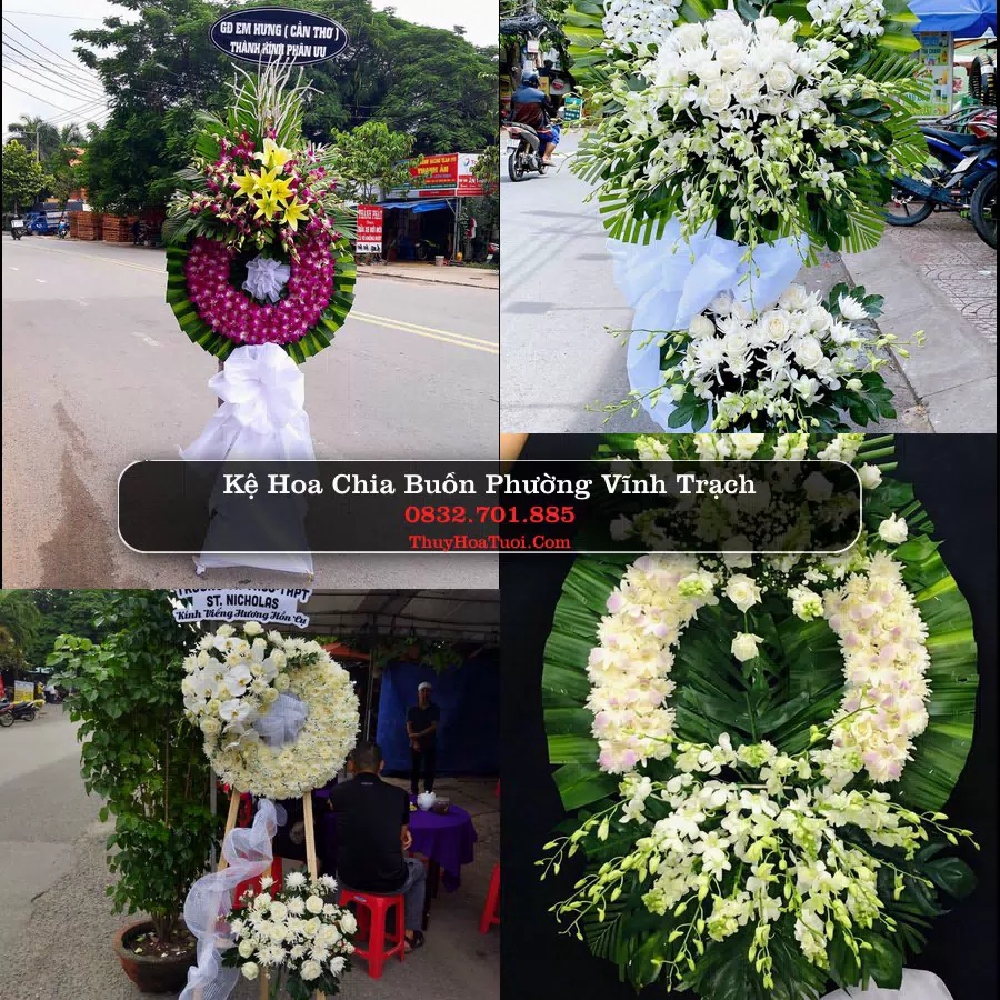 Vòng hoa chia buồn Phường Vĩnh Trạch - ThuyHoaTuoi.Com
