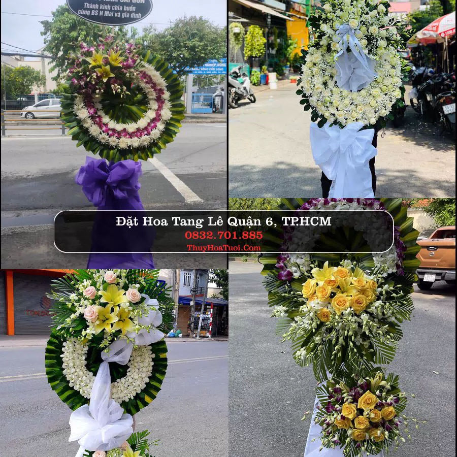 Đặt Vòng Hoa Tang Lễ tại Quận 6, TP.HCM (Cũ)