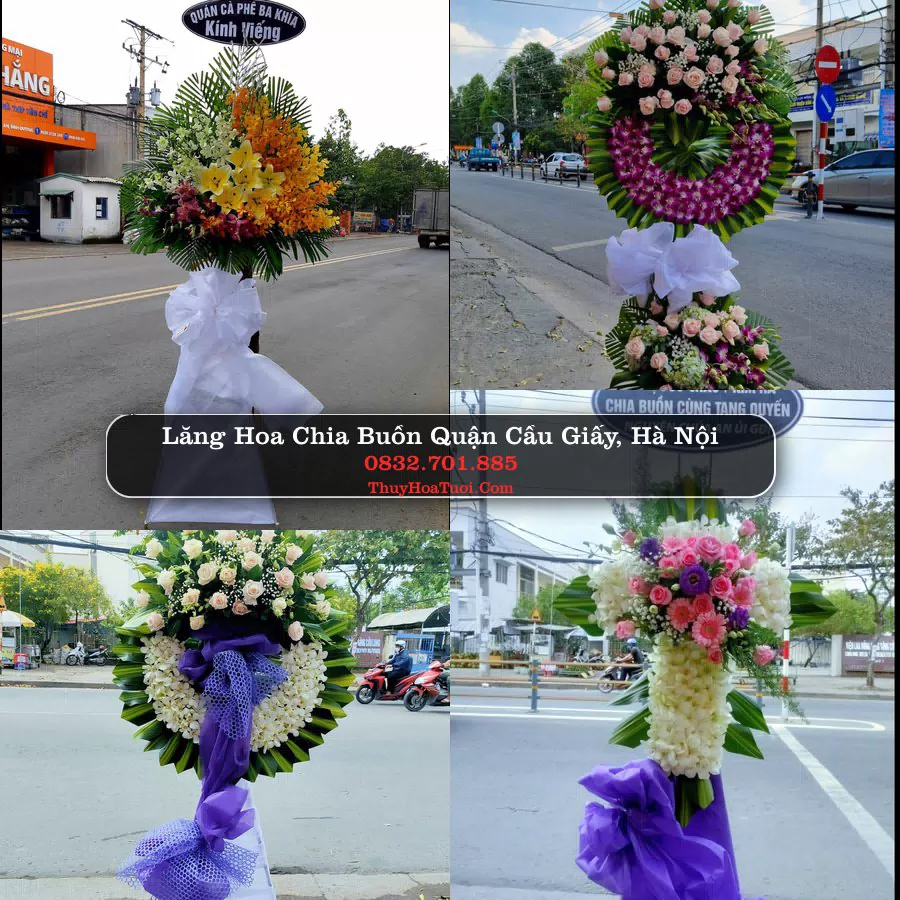 Vòng hoa chia buồn Quận Cầu Giấy, Hà Nội - ThuyHoaTuoi.Com