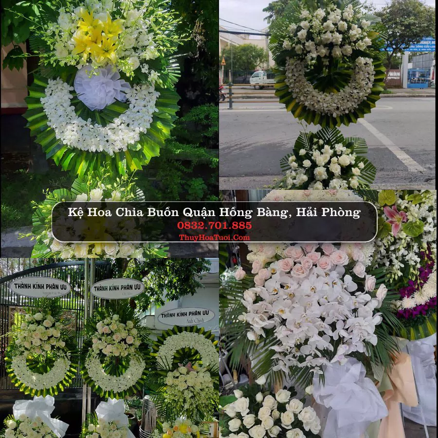 Vòng hoa chia buồn Quận Hồng Bàng - ThuyHoaTuoi.Com