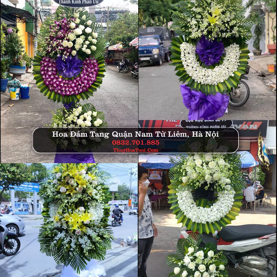 Vòng hoa chia buồn Quận Nam Từ Liêm - ThuyHoaTuoi.Com