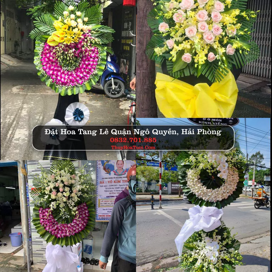 Vòng hoa chia buồn Quận Ngô Quyền - ThuyHoaTuoi.Com