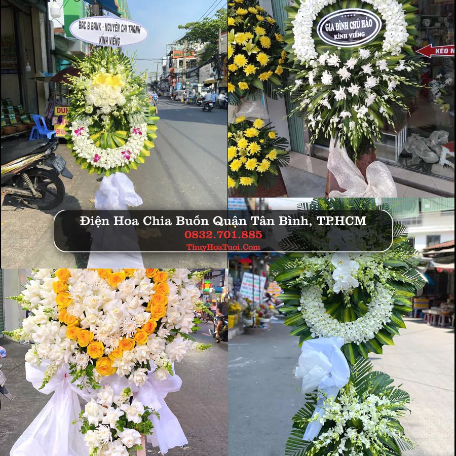 Đặt Vòng Hoa Chia Buồn tại Quận Tân Bình, TP.HCM (Cũ)