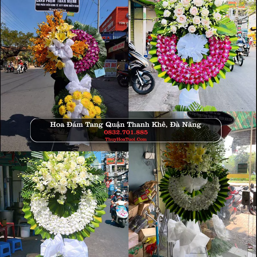 Vòng hoa chia buồn Quận Thanh Khê - ThuyHoaTuoi.Com