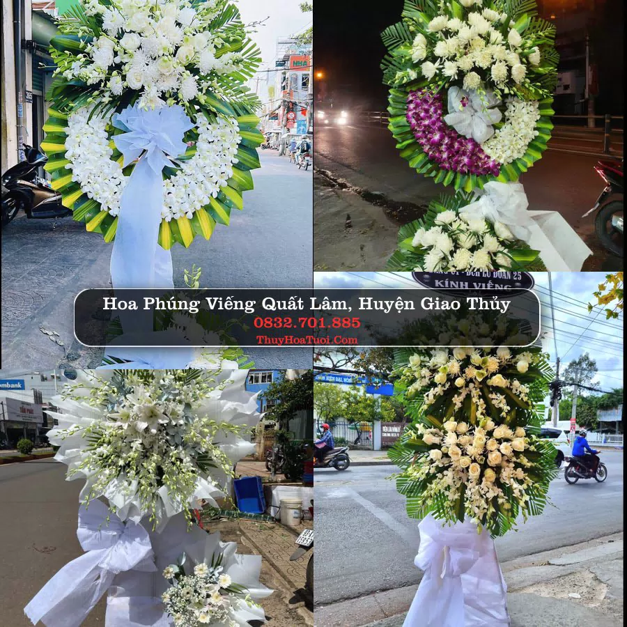 Vòng hoa chia buồn Quất Lâm - ThuyHoaTuoi.Com