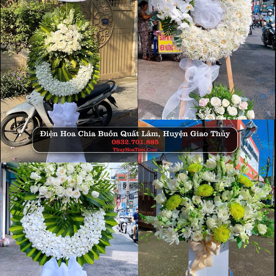 Kệ hoa tang lễ giao tại Quất Lâm, Nam Định