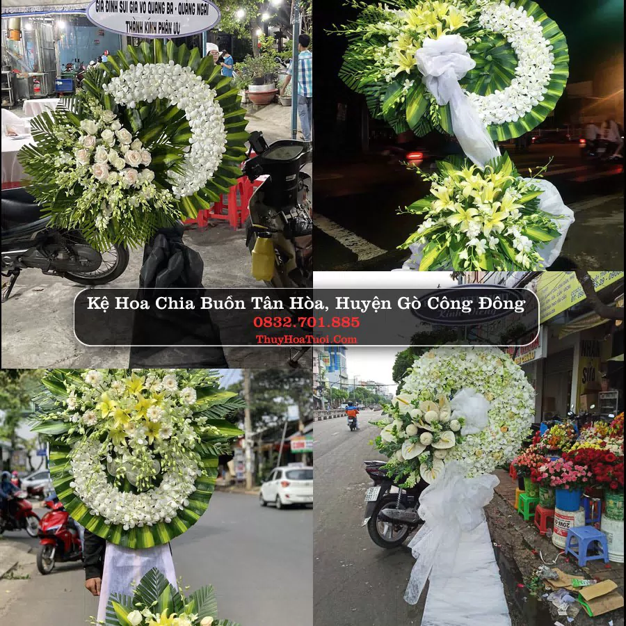 Vòng hoa chia buồn Tân Hòa - ThuyHoaTuoi.Com