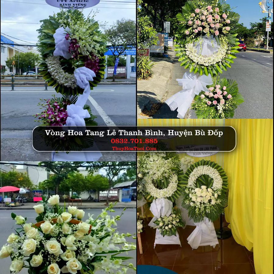 Vòng hoa chia buồn Thanh Bình, Bù Đốp - ThuyHoaTuoi.Com