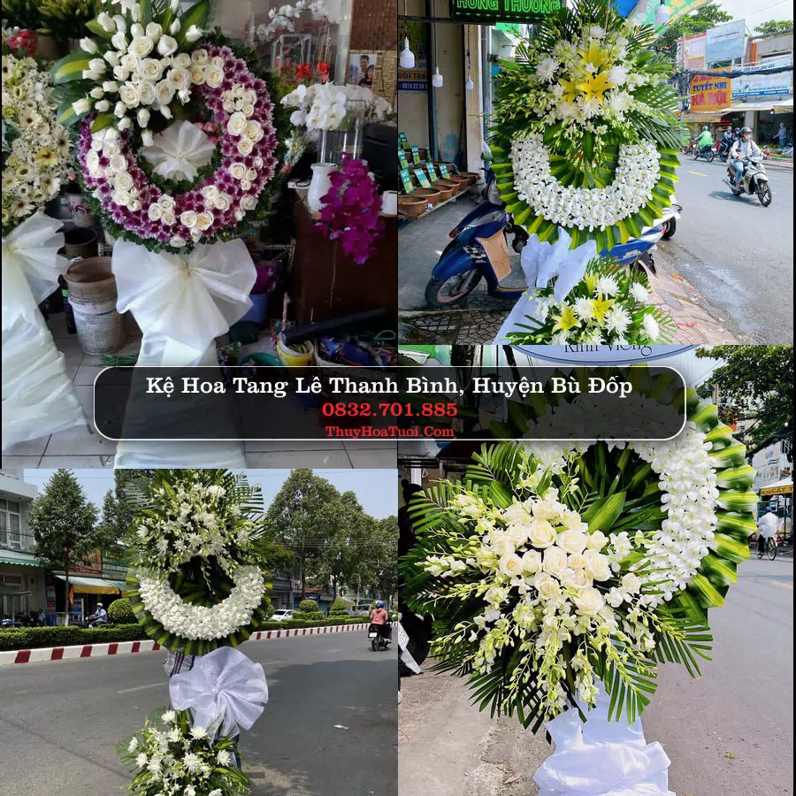 Kệ hoa tang lễ giao tại Thanh Bình, Bù Đốp