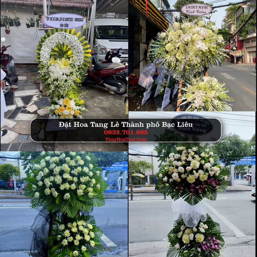 Kệ hoa tang lễ giao tại Thành phố Bạc Liêu, Cà Mau