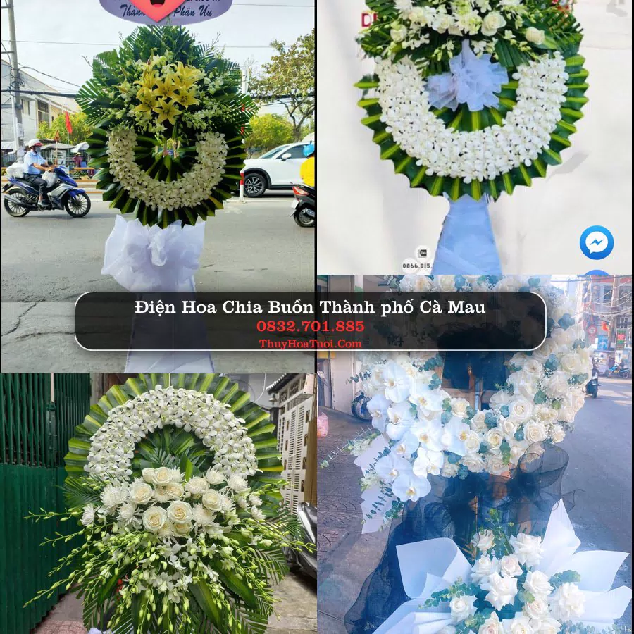 Đặt Vòng Hoa Tang Lễ tại Thành phố Cà Mau (Cũ)