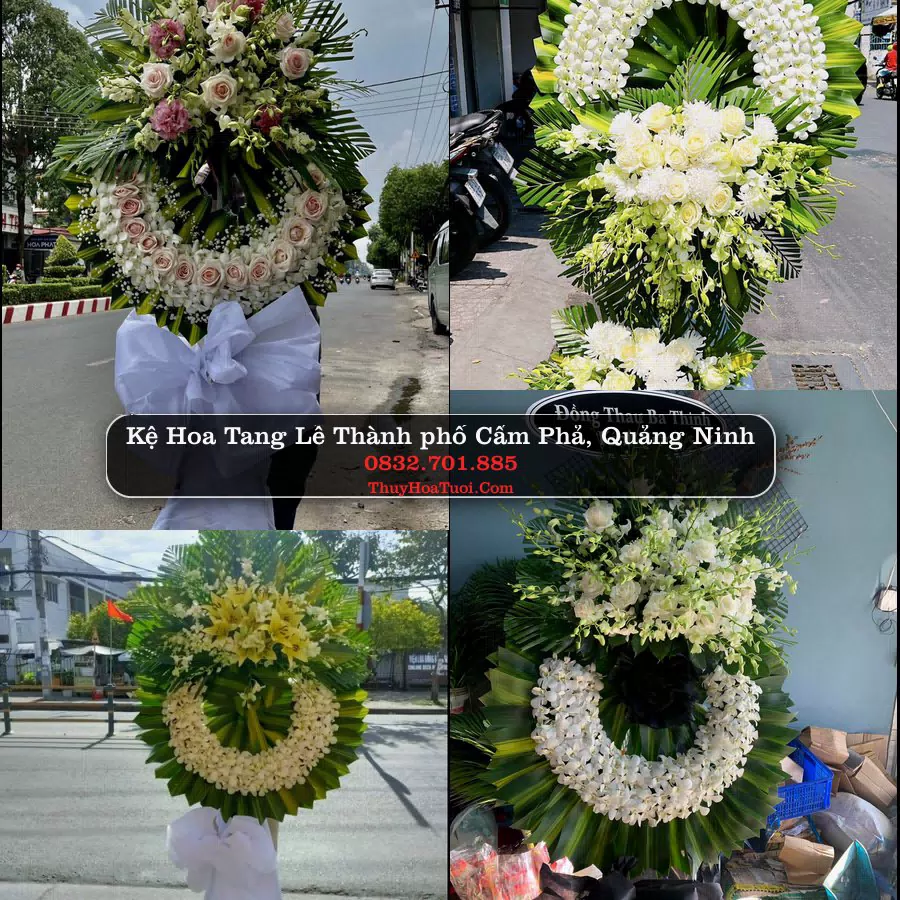Vòng hoa chia buồn Thành phố Cẩm Phả, Quảng Ninh - ThuyHoaTuoi.Com