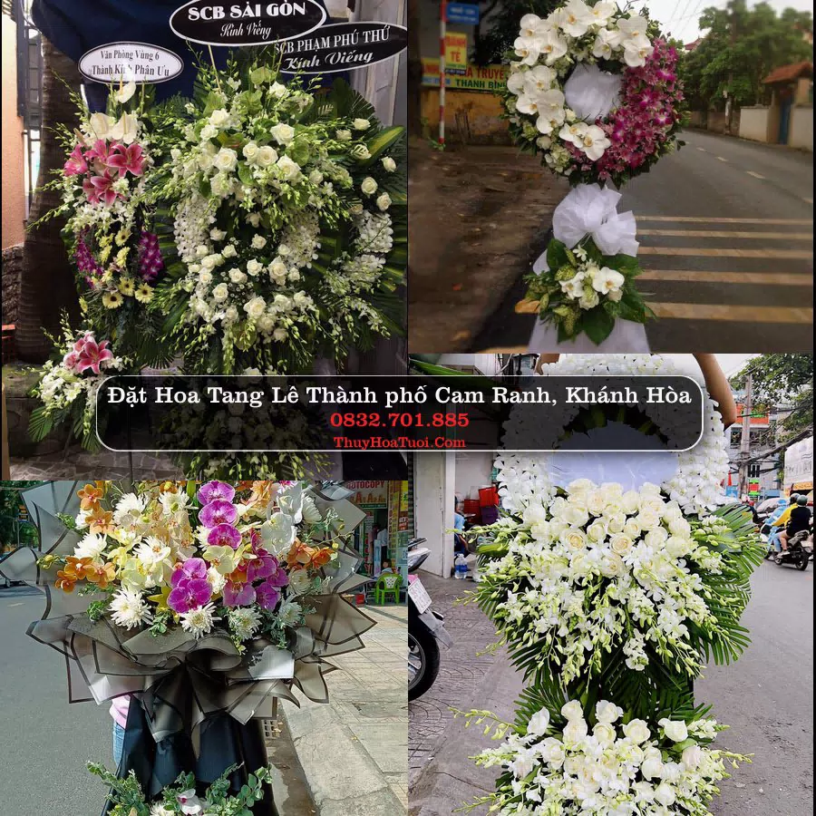 Đặt Vòng Hoa Tang Lễ tại Thành phố Cam Ranh, Khánh Hòa (Cũ)