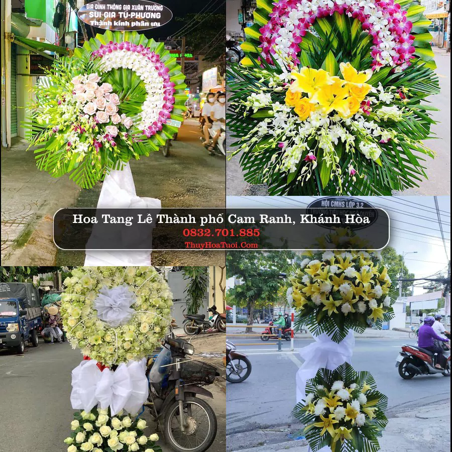 Vòng hoa chia buồn Thành phố Cam Ranh, Khánh Hòa - ThuyHoaTuoi.Com