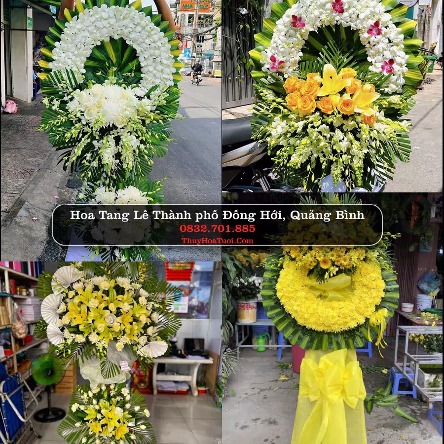 Vòng hoa chia buồn Thành phố Đồng Hới, Quảng Bình - ThuyHoaTuoi.Com