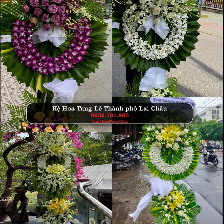 Vòng Hoa Tang Lễ tại Thành phố Lai Châu (Cũ)