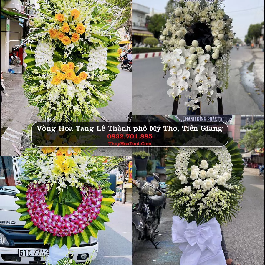 Vòng Hoa Tang Lễ tại Thành phố Mỹ Tho, Tiền Giang (Cũ)