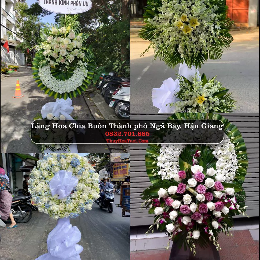 Vòng Hoa Tang Lễ tại Thành phố Ngã Bảy, Hậu Giang (Cũ)