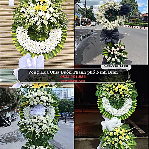 Vòng Hoa Tang Lễ tại Thành phố Ninh Bình (Cũ)