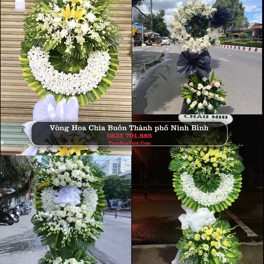 Vòng Hoa Tang Lễ tại Thành phố Ninh Bình (Cũ)