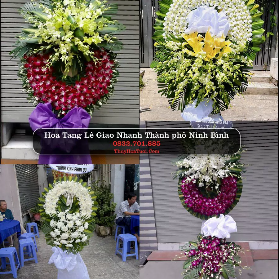 Vòng hoa chia buồn Thành phố Ninh Bình - ThuyHoaTuoi.Com