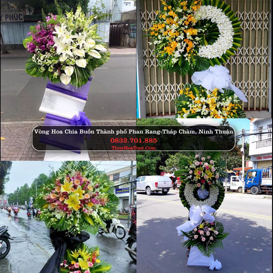 Vòng hoa chia buồn Thành phố Phan Rang-Tháp Chàm, Ninh Thuận - ThuyHoaTuoi.Com