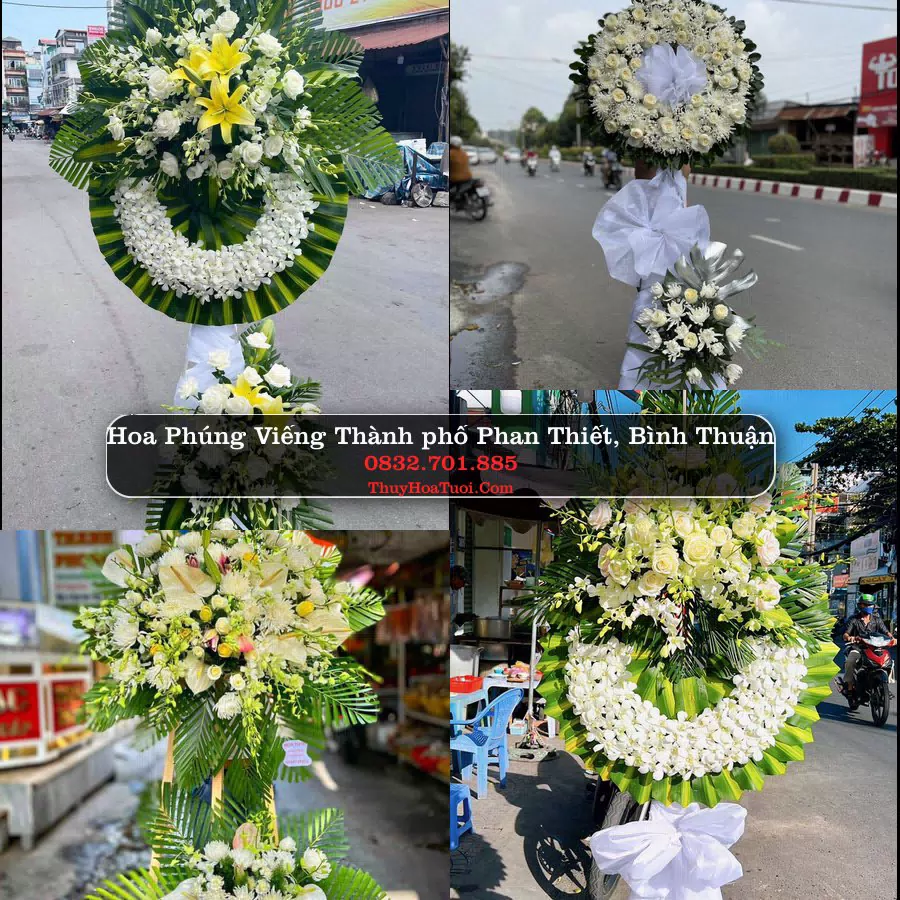 Vòng hoa chia buồn Thành phố Phan Thiết, Bình Thuận - ThuyHoaTuoi.Com