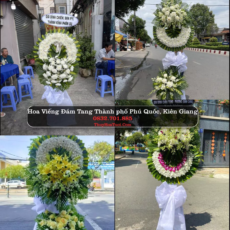 Vòng hoa chia buồn Thành phố Phú Quốc, Kiên Giang - ThuyHoaTuoi.Com