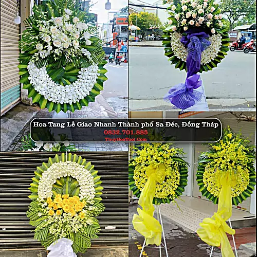 Vòng Hoa Chia Buồn tại Thành phố Sa Đéc, Đồng Tháp (Cũ)