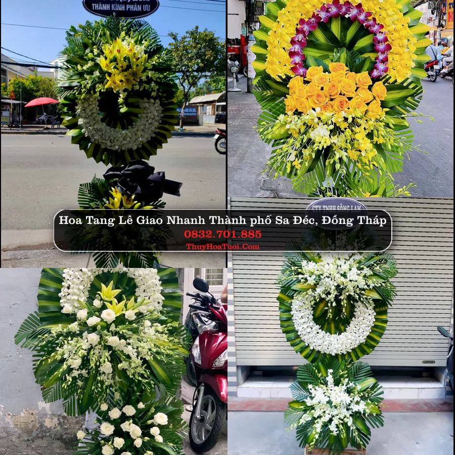 Vòng hoa chia buồn Thành phố Sa Đéc - ThuyHoaTuoi.Com