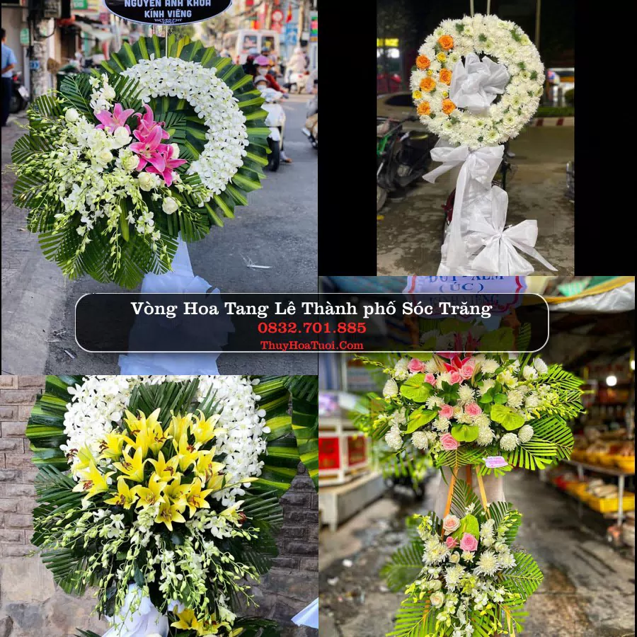 Vòng hoa chia buồn Thành phố Sóc Trăng - ThuyHoaTuoi.Com