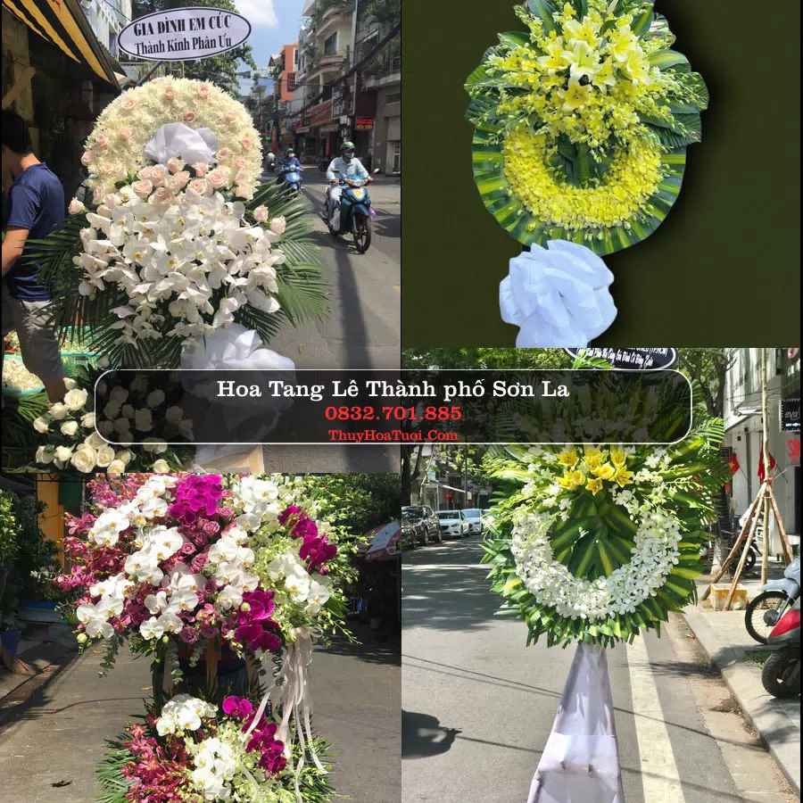 Vòng hoa chia buồn Thành phố Sơn La - ThuyHoaTuoi.Com